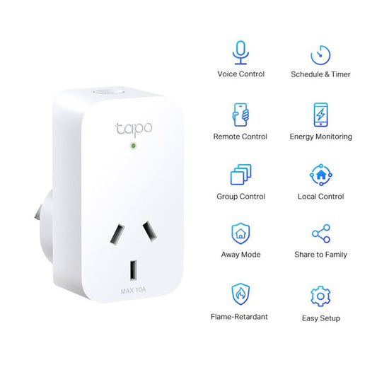 TL-TAPOP110 - TP-Link Tapo P110 Mini Smart Wi-Fi Socket/Plugs, Energy Monitoring, 1 Pack