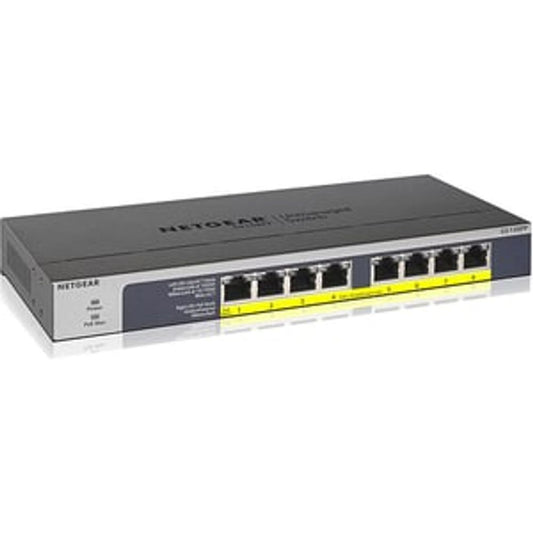 Netgear GS108PP Ethernet Switch - 8 Ports - Gigabit Ethernet - 2 Layer