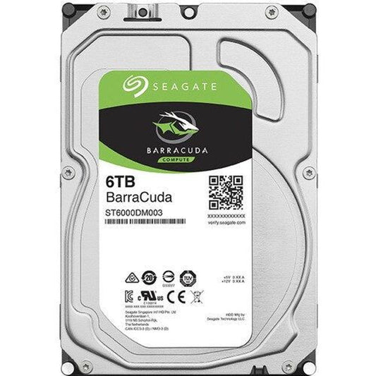 Seagate BarraCuda ST6000DM003 6 TB Hard Drive - 3.5" Internal - SATA (SATA/
