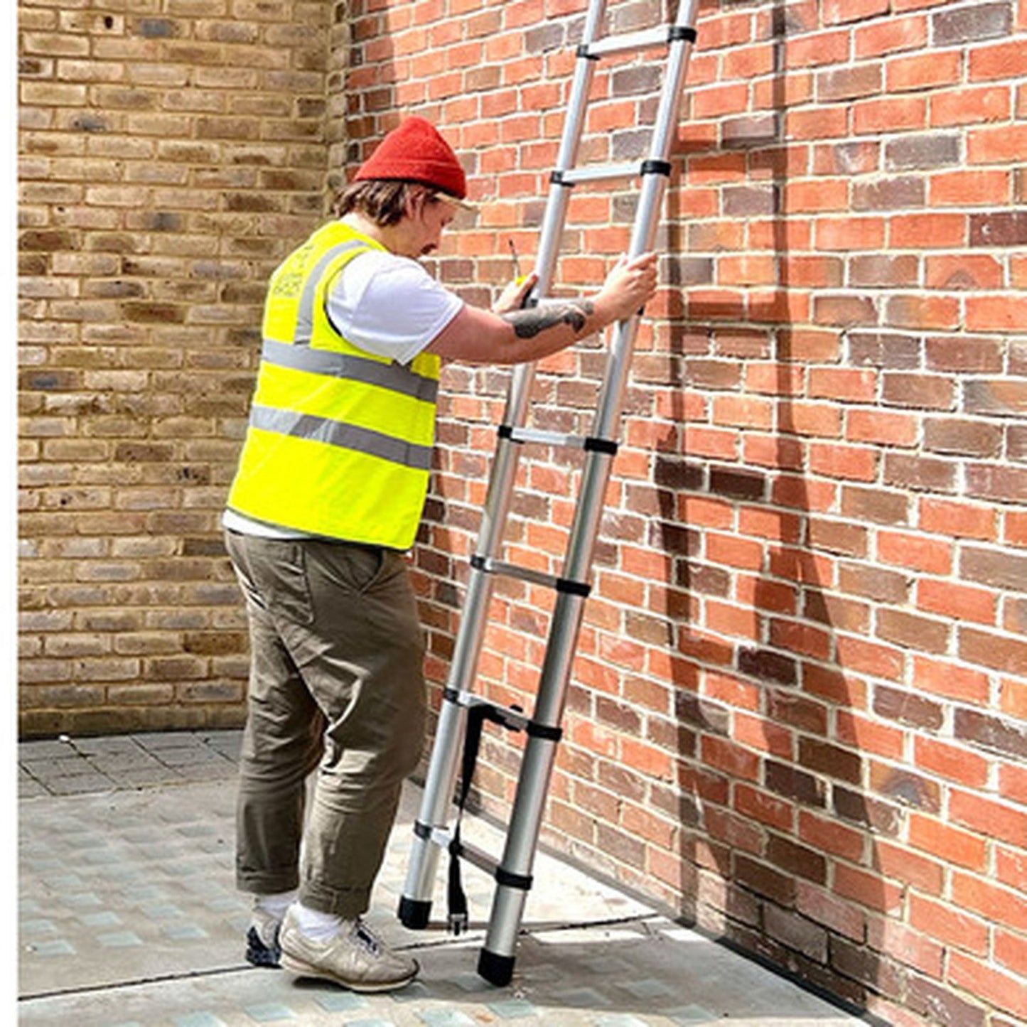 Ladder Telescopic Aluminium Extension Ladder 3.2m