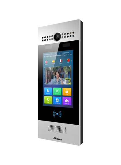 R29C - Akuvox SIP Android Door Phone with Facial Recognition color: Silver