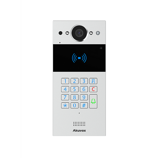 AINTKPKit-2W - Akuvox 2-Wire Intercom Kit doorphone with a numeric keypad & 7" WiFi Indoor Monitor