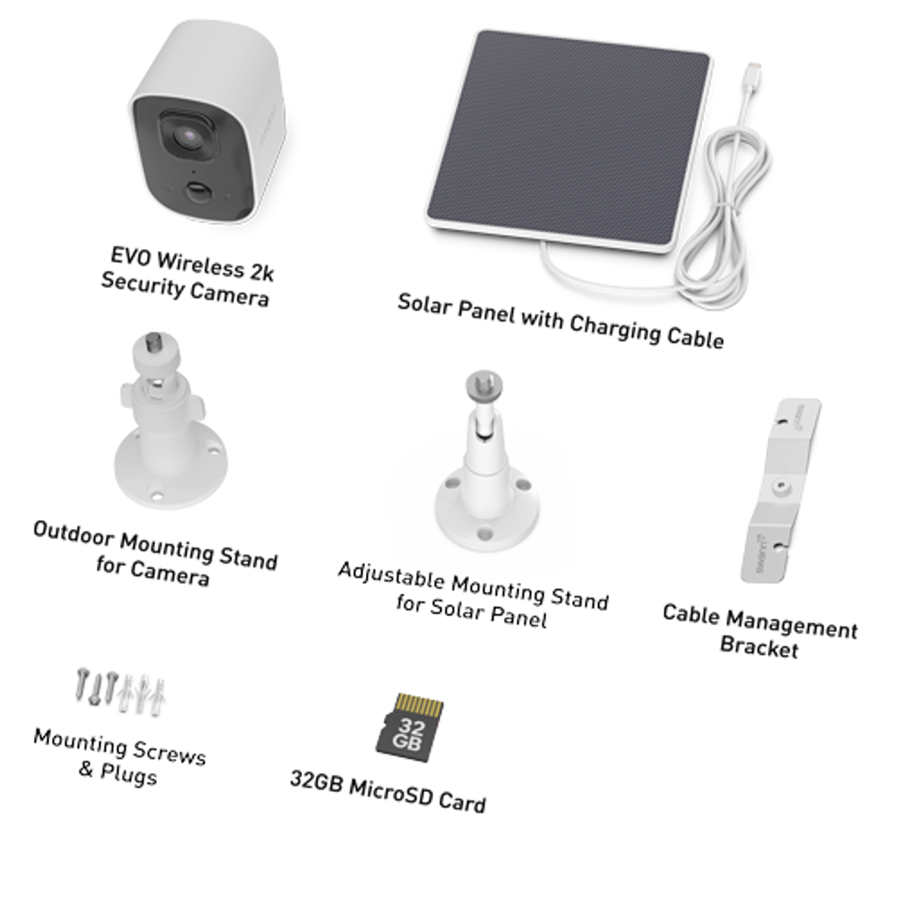 SWIFI-SE2KBCSOL-GL - Swann Evo 2K Wireless Security Camera w 32GB Card / SOLAR5 panel