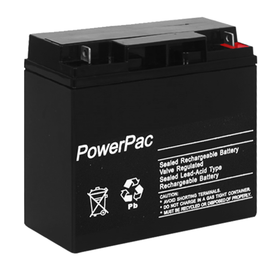 DM12-22AH - Powerpac S.L.A battery 12V 22A Dimensions : 181 x 77 x 166mm