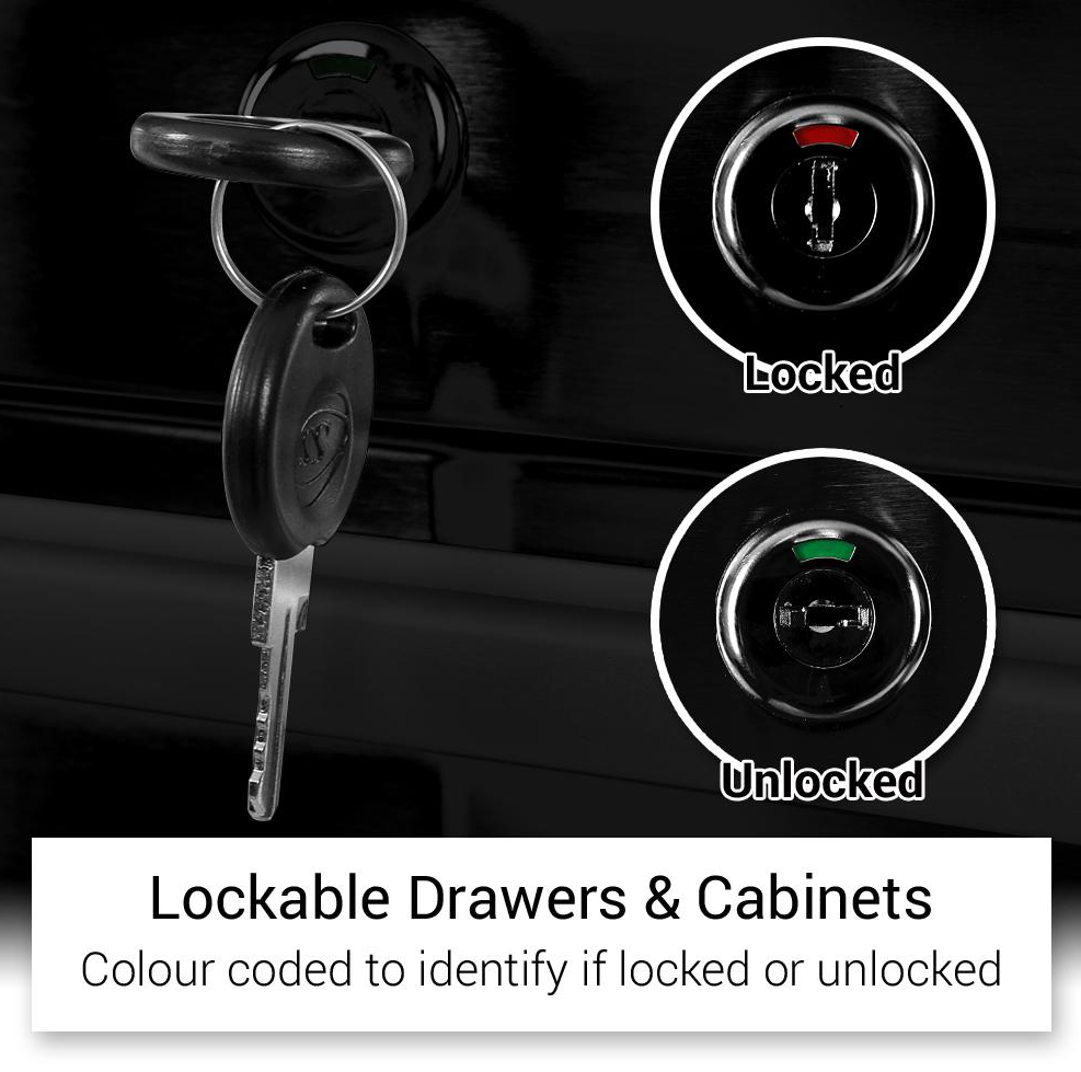 55 Inch 12 Drawers Black Tool Chest workbench