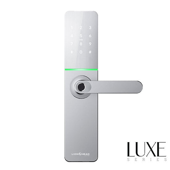 LHL-PI-S-ENMORE - The ENMORE LUXE Entrance Lock - Silver, TTLock, Wifi BLE Fingerprint, Pin, Prox, E-Eey & Key override track key 6085 Mortice (4 x AA Battery sold separately)