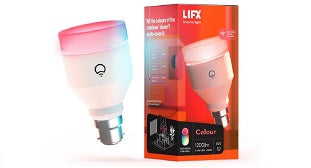 LIFX Colour 1200 Lumens A60 B22 Wi-Fi Controlled LED Bulb