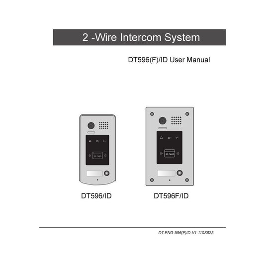 V-Tek - Outdoor Station Colour Camera Flush Mount (RFID Access Version)