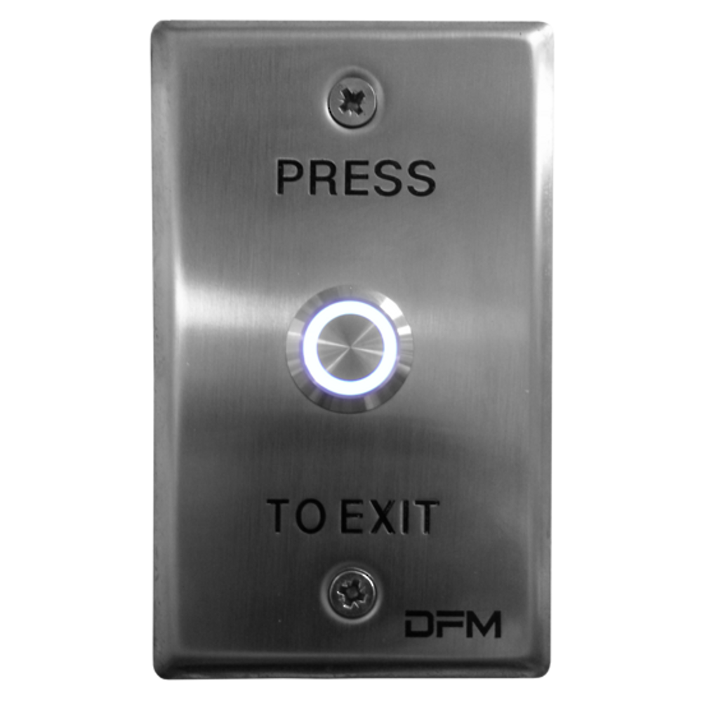 WEL 1911 - Illuminated Exit Button Flush Momentary IP65 Stainless Steel