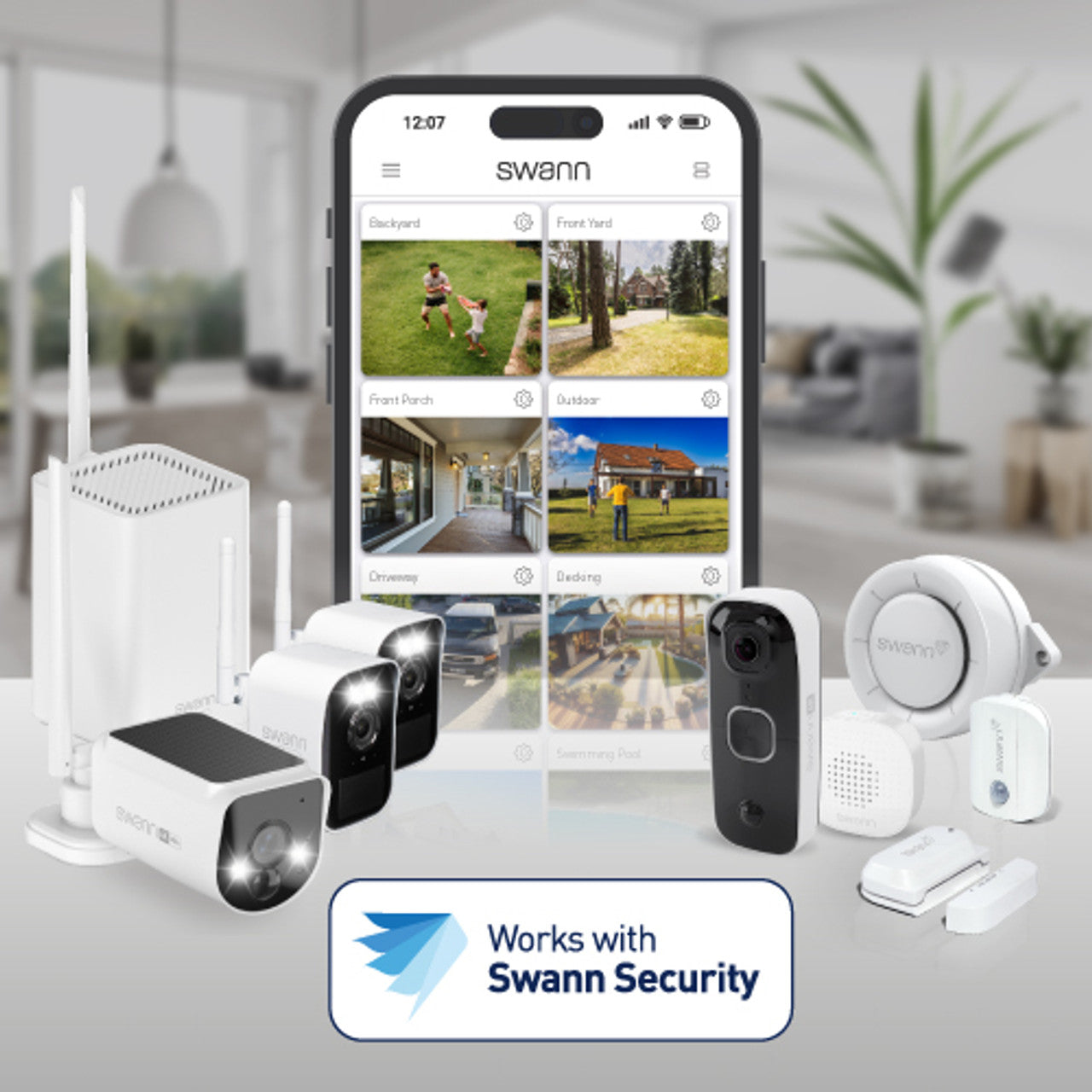 SWIFI-SE2KBCSOL-GL - Swann Evo 2K Wireless Security Camera w 32GB Card / SOLAR5 panel