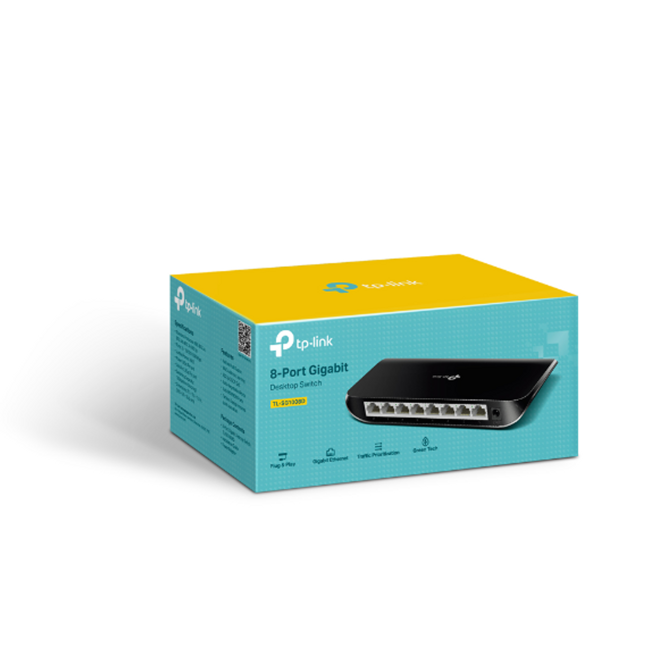 TL-SG1008D - TP-Link 8 Port Gigabit Switch (10/100/1000) Plastic