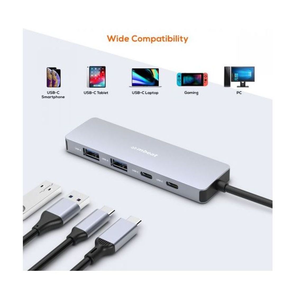 MB-XCH-01GRY - mbeat Elite 4-Port 10Gbps USB-C Gen 2 Hub (2A+2C) | Tech ...