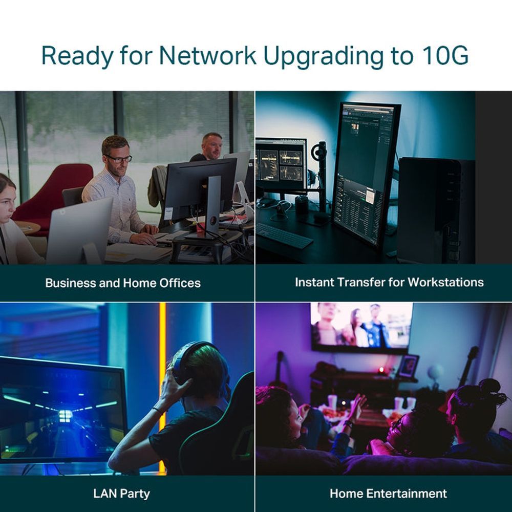 TL-SX1008 - TP-Link 8-Port 10G Desktop/Rackmount Switch