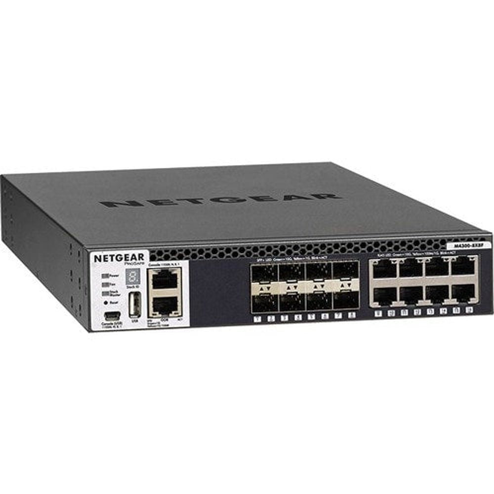 Netgear Half-Width 16x10G Stackable Managed Switch with 8x10GBASE-T an