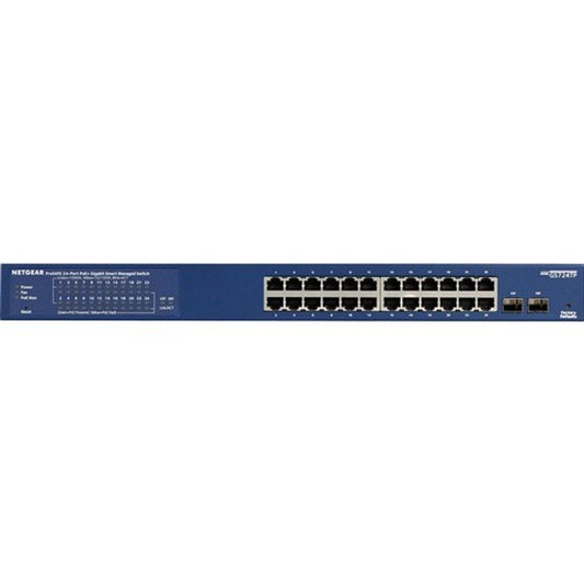 Netgear 24-Port Gigabit PoE+ Smart Switch with 2 SFP Ports and Cloud M