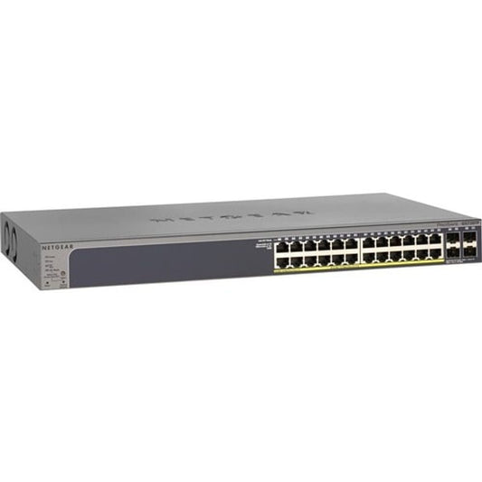 Netgear 24-Port Gigabit PoE+ Smart Managed Pro Switch with 4 SFP Ports