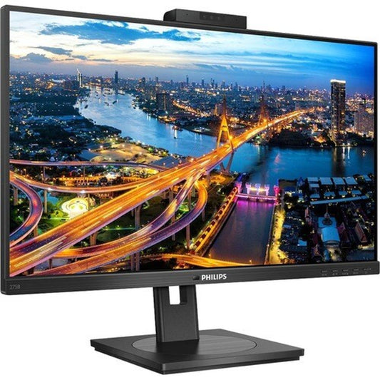 Philips 275B1H 27" Class Webcam WQHD LCD Monitor - 16:9 - Textured Bla