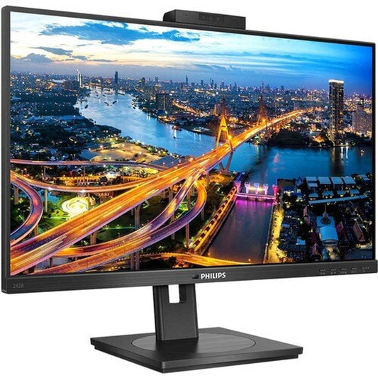 Philips 242B1H 24" Class Webcam Full HD LCD Monitor - 16:9 - Textured