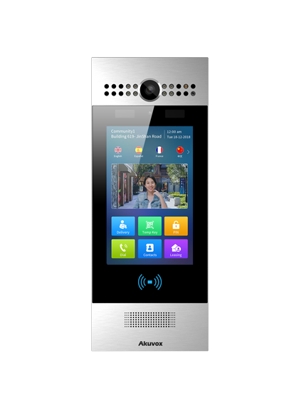 R29C - Akuvox SIP Android Door Phone with Facial Recognition color: Silver