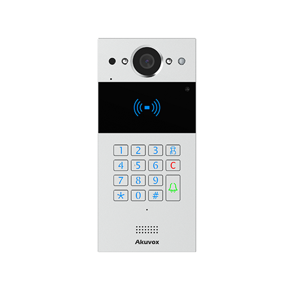 AINTKPKit-2W - Akuvox 2-Wire Intercom Kit doorphone with a numeric keypad & 7" WiFi Indoor Monitor