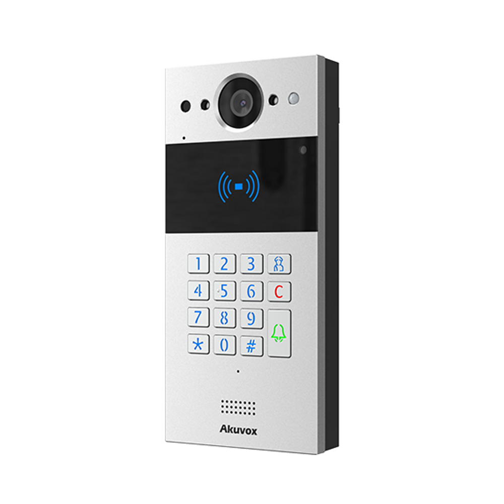 AINTKPKit-2W - Akuvox 2-Wire Intercom Kit doorphone with a numeric keypad & 7" WiFi Indoor Monitor