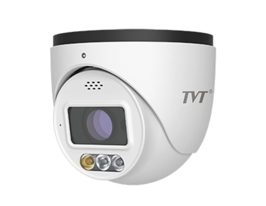 TVT-D2.8-F-6MP - 6MP 2.8mm Camera with Active Deterrence Features and 2 Way Speaker