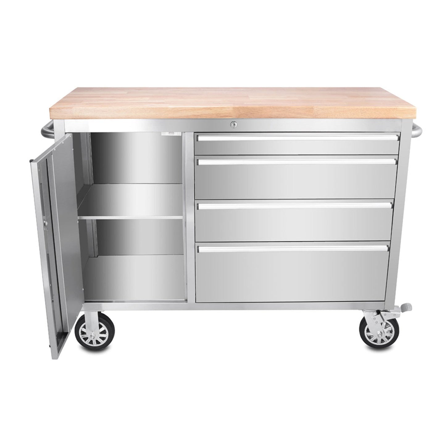 48 inch Stainless Steel 4 Drawer Work Bench tool chest Tool Box Chest Cabinet