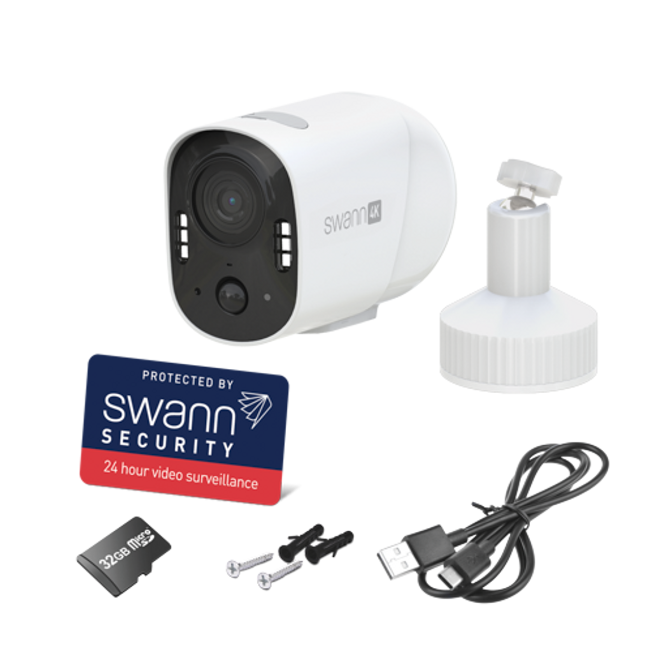 SWIFI-4KXTRMECO-GL - Swann Xtreem 4K Eco Battery Cam w 32GB Card / SOLAR5 panel - 1 Pack