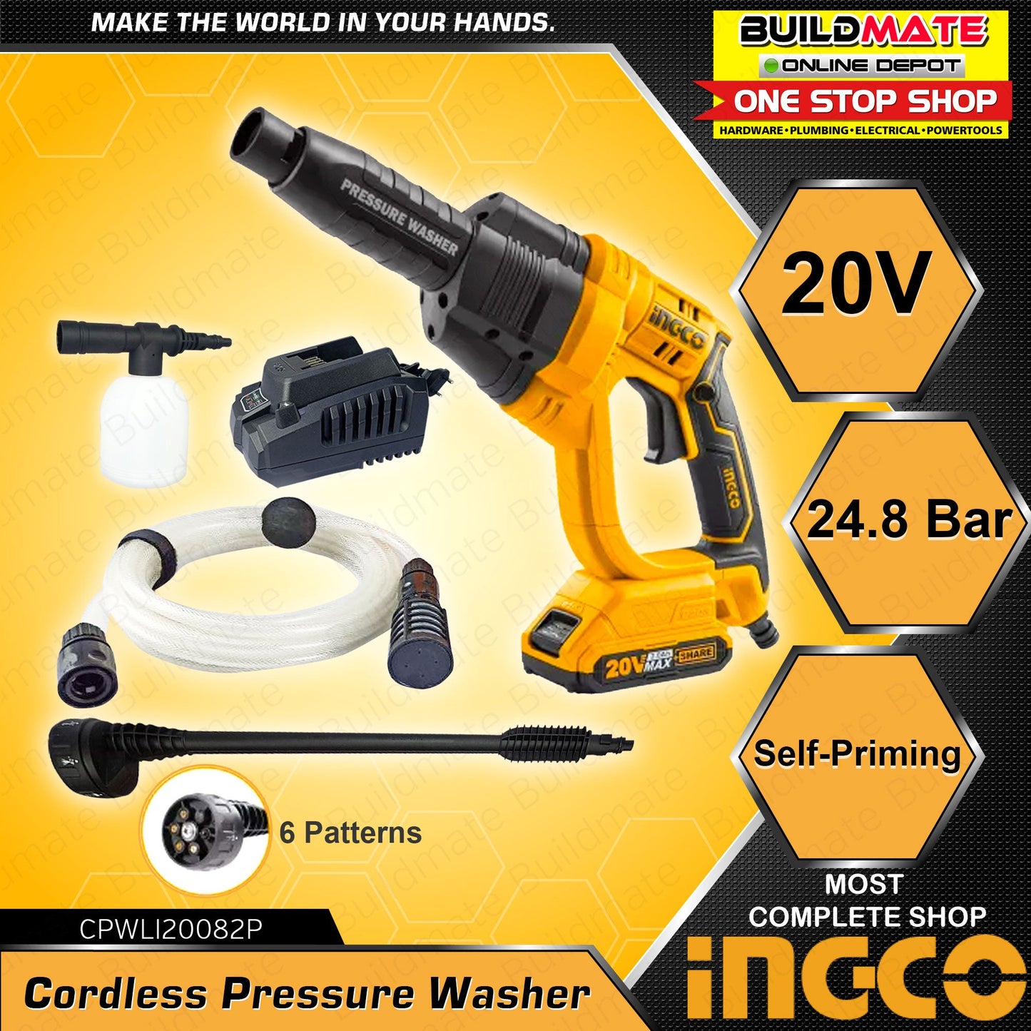 Cordless pressure washer