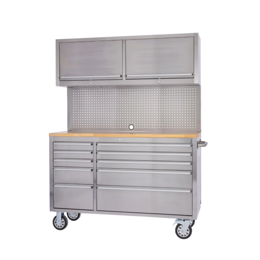 55 Inch 12 Drawers Stainless Steel Tool Chest workbench