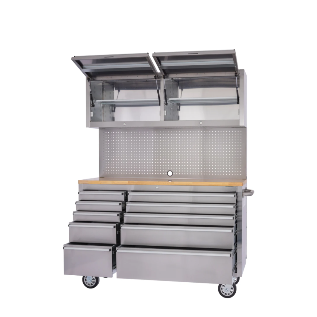 55 Inch 12 Drawers Stainless Steel Tool Chest workbench