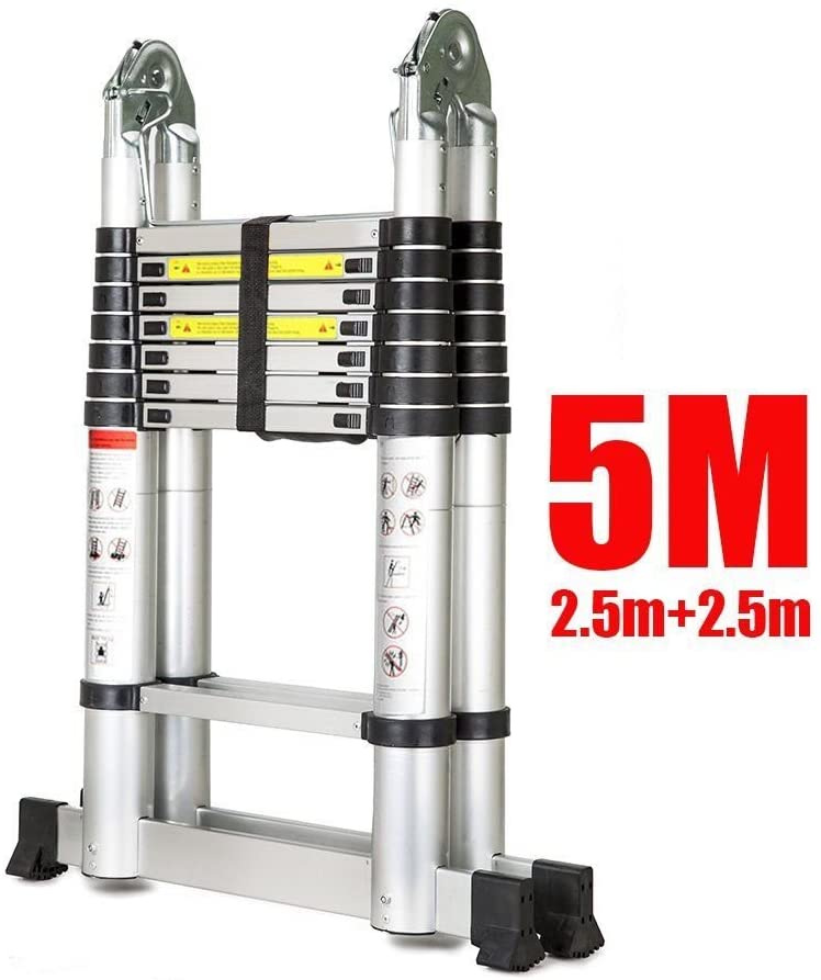 Ladder Telescopic Aluminum Extension 5m