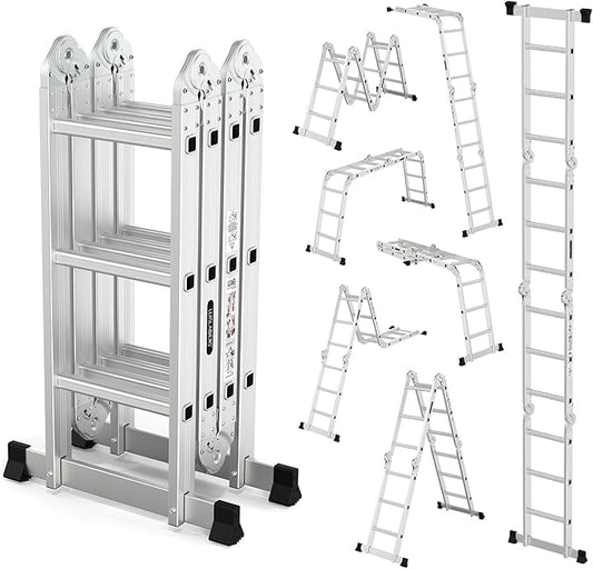 Ladder Multi Purpose 4.7m with two platforms folding ladder