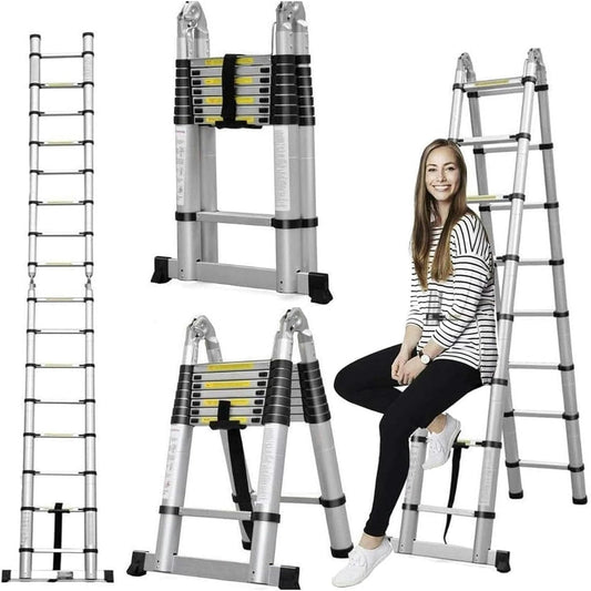 Ladder Telescopic Aluminum Extension 5m