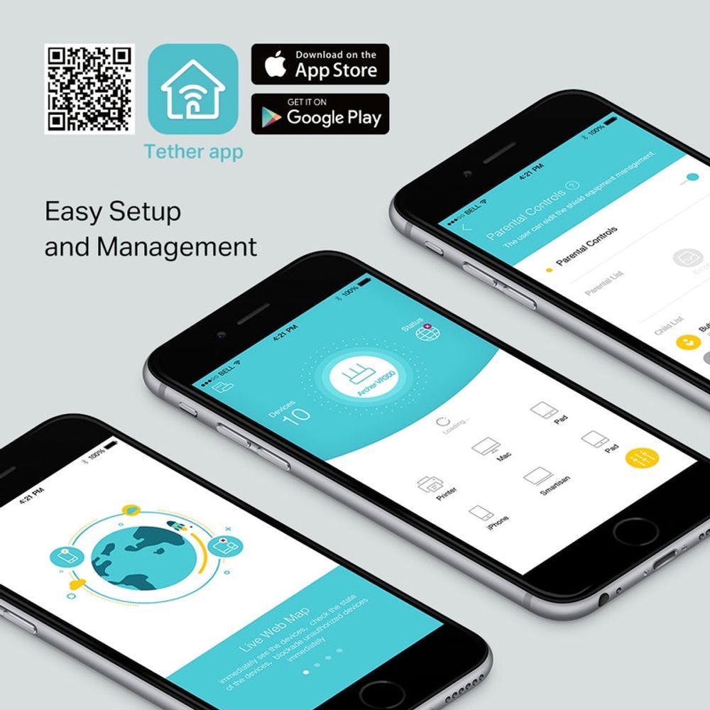 TD-ARCHERVR300 - TP-Link Archer VR300 AC1200 Wireless VDSL/ADSL