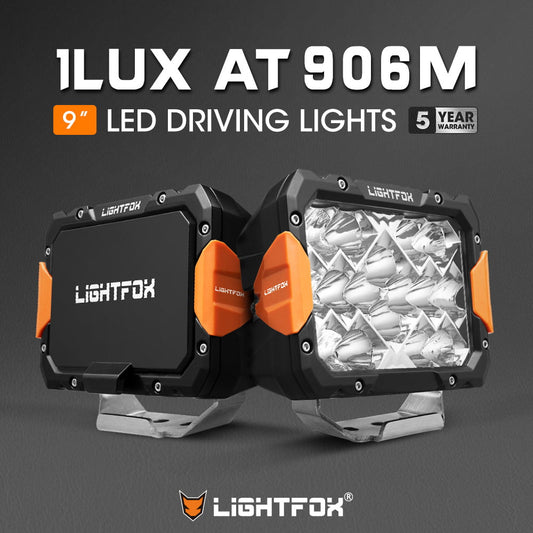 LIGHTFOX Pegasus Series 9inch Osram LED Driving Lights 1 Lux @906m 11,390 lumens Default Title