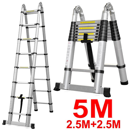 Ladder Telescopic Aluminum Extension 5m