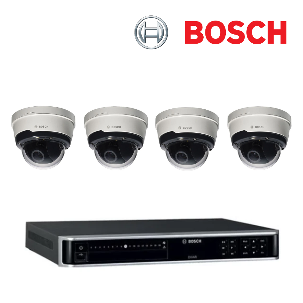 Bosch DDN-2508-212N08 - Divar Network Rec 2000 8ch 2TB 8PoE with 4x NDN-40012-V3