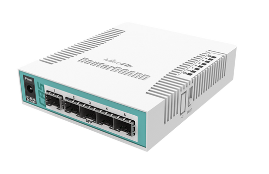 MikroTik Cloud Router Switch CRS106-1C-5S with 6 x Gigabit SFP Ports