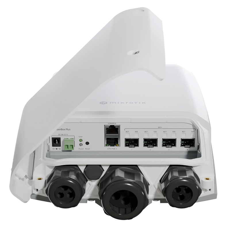 MikroTik CRS305-1G-4S+OUT Outdoor FiberBox Plus with 4 x 10 Gigabit SFP+