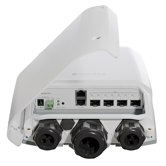 MikroTik CRS305-1G-4S+OUT Outdoor FiberBox Plus with 4 x 10 Gigabit SFP+