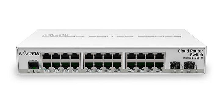MikroTik CRS326-24G-2S+IN 24 Port Cloud Router Switch with 10 Gbps Uplink