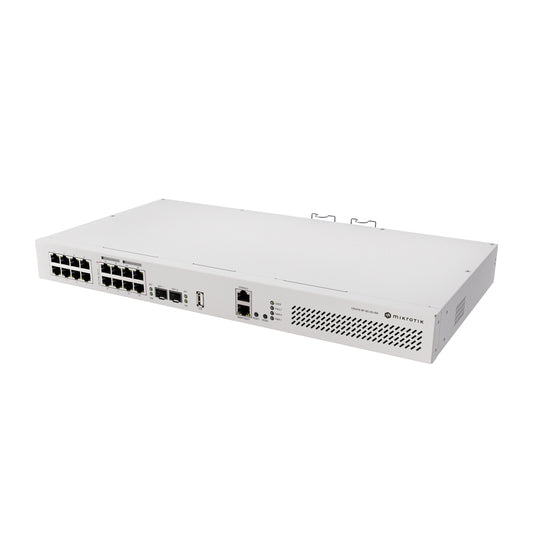 MikroTik CRS418-8P-8G-2S+RM 16-Port Gigabit Switch with 8 PoE Out and 10G SFP+ Ports