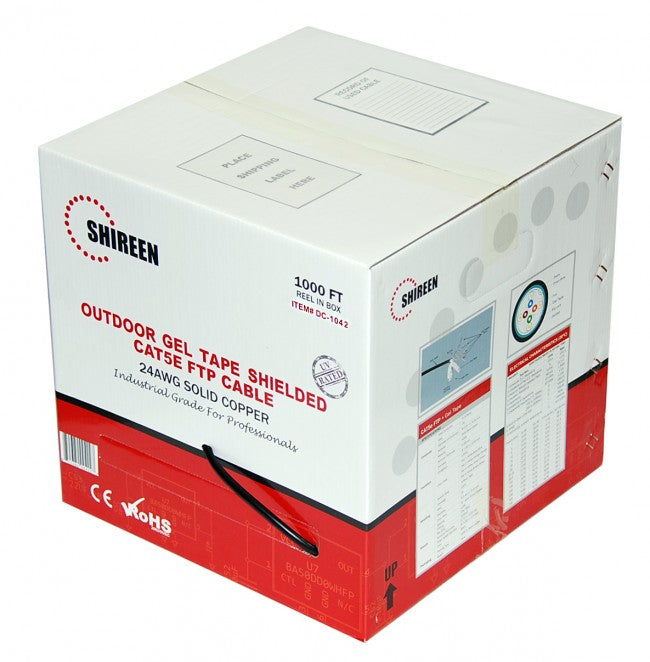 Shireen Outdoor Shielded Cat5e Dry Gel Tape Cable Per meter