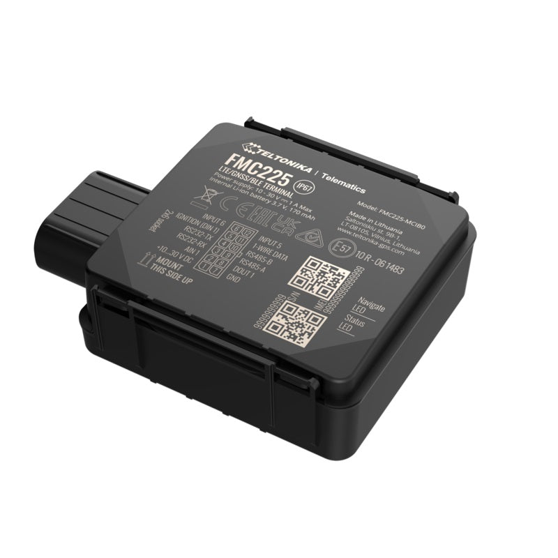 Teltonika FMC225 Waterproof 4G/LTE Cat 1 GPS Tracker with RS485, RS232 Interfaces