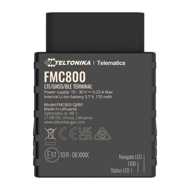 Teltonika FMC800 OBDII Plug and Play 4G LTE CAT1 Tracker