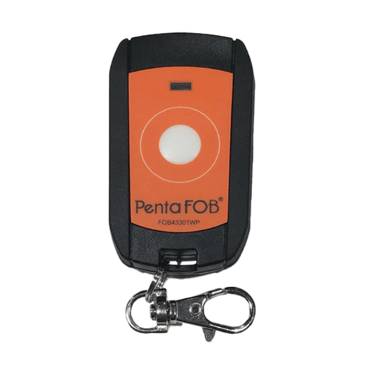FOB43301WP - Elsema 1 Channel Waterproof PentaFOB Transmitter with 5 Frequencies (Key-ring Style)