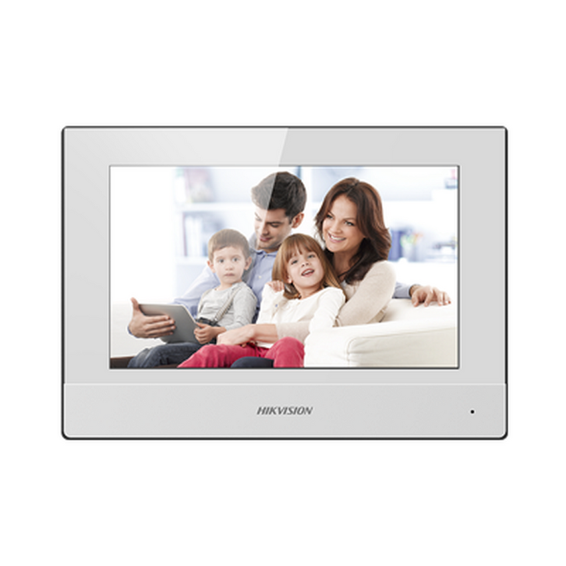 Hikvision DS-KH6320-WTE1-W IP Video Intercom Indoor Touchscreen Displa ...