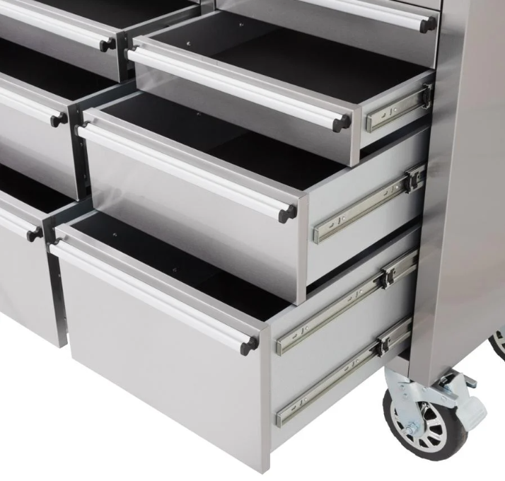 72 Inch 15 Drawers stainless Steel Tool Chest workbench