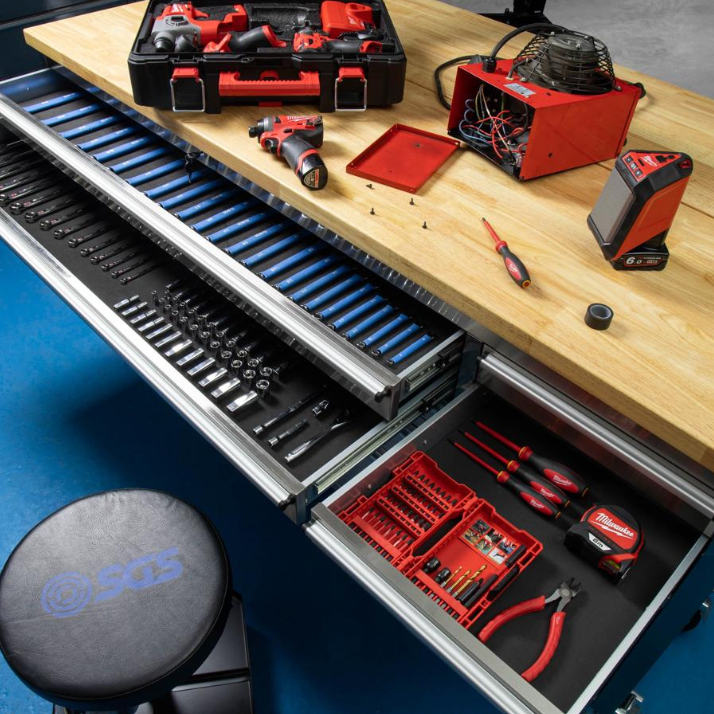 72 Inch 15 Drawers stainless Steel Tool Chest workbench